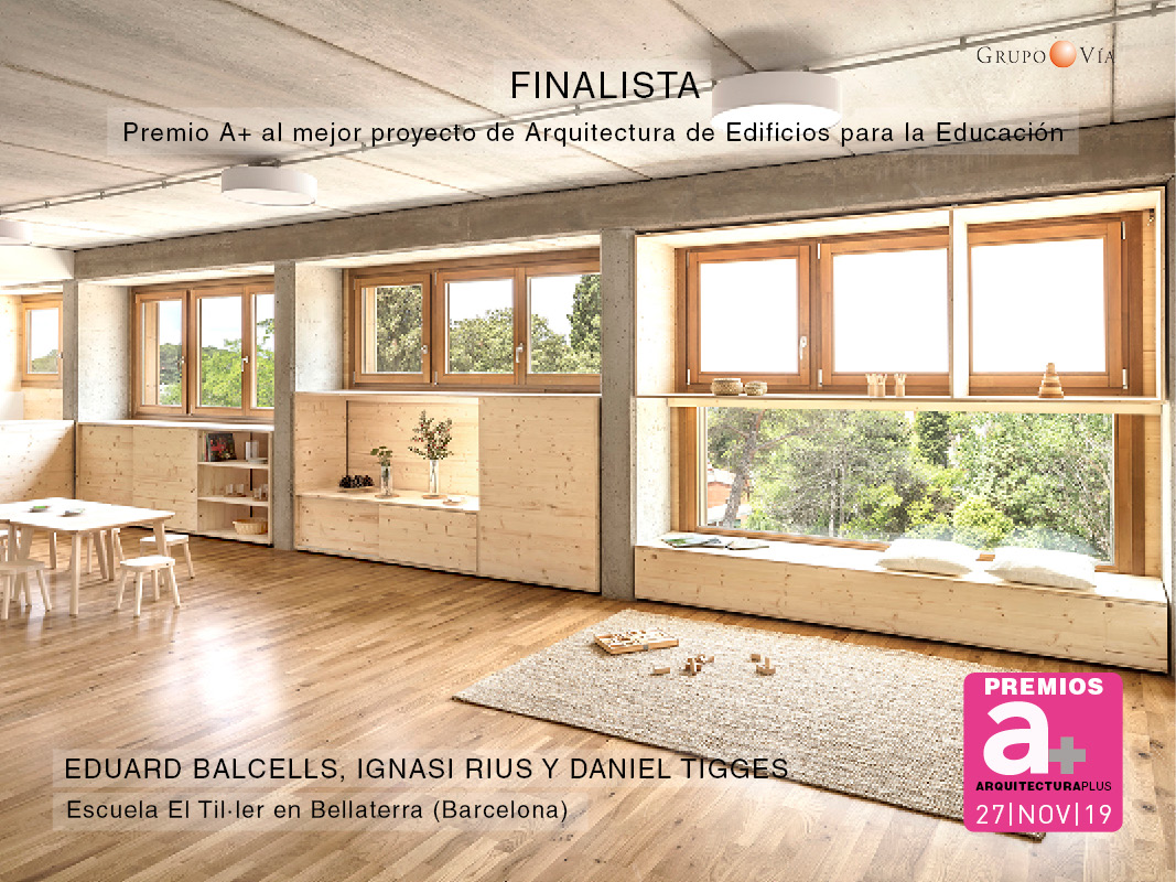 Eduard Balcells Ignasi Rius y Daniel Tigges Escuela el Tiller en Bellaterra