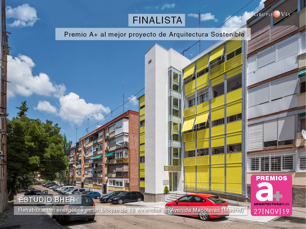 Estudio Bher Rehabilitación energética en un bloque de 10 viviendas en Avenida Manoteras Madrid