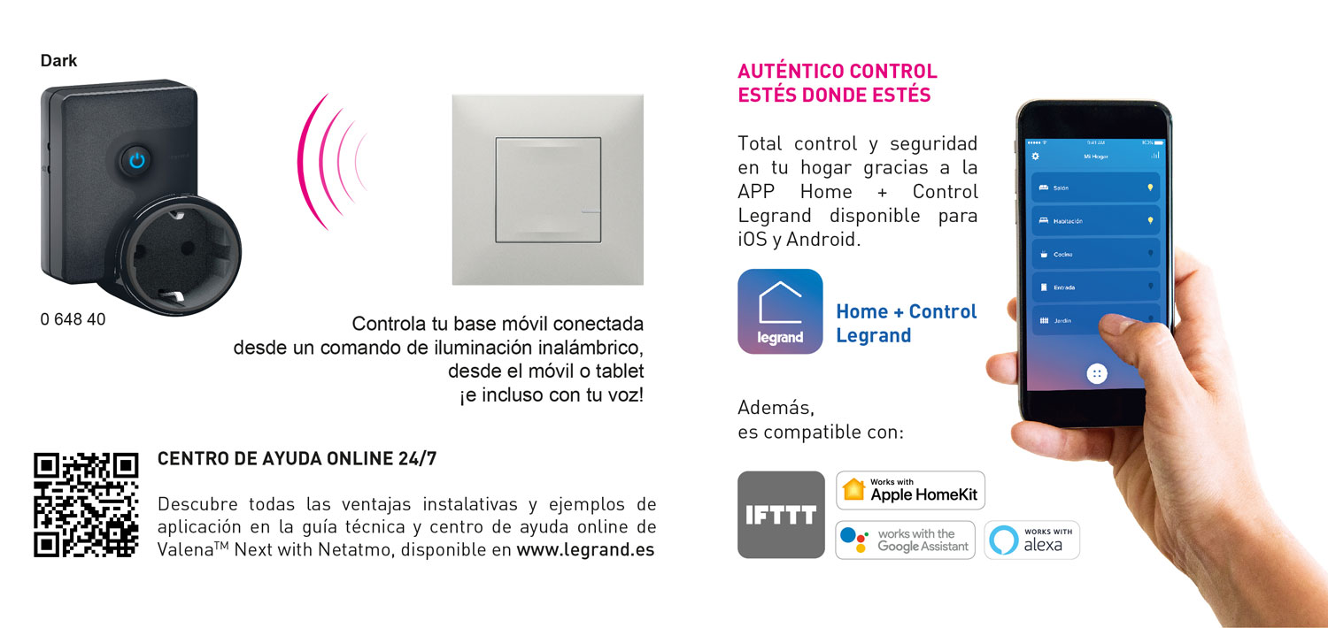04 Legrand Interoperabilidad Base de corriente movil conectada with Netatmo