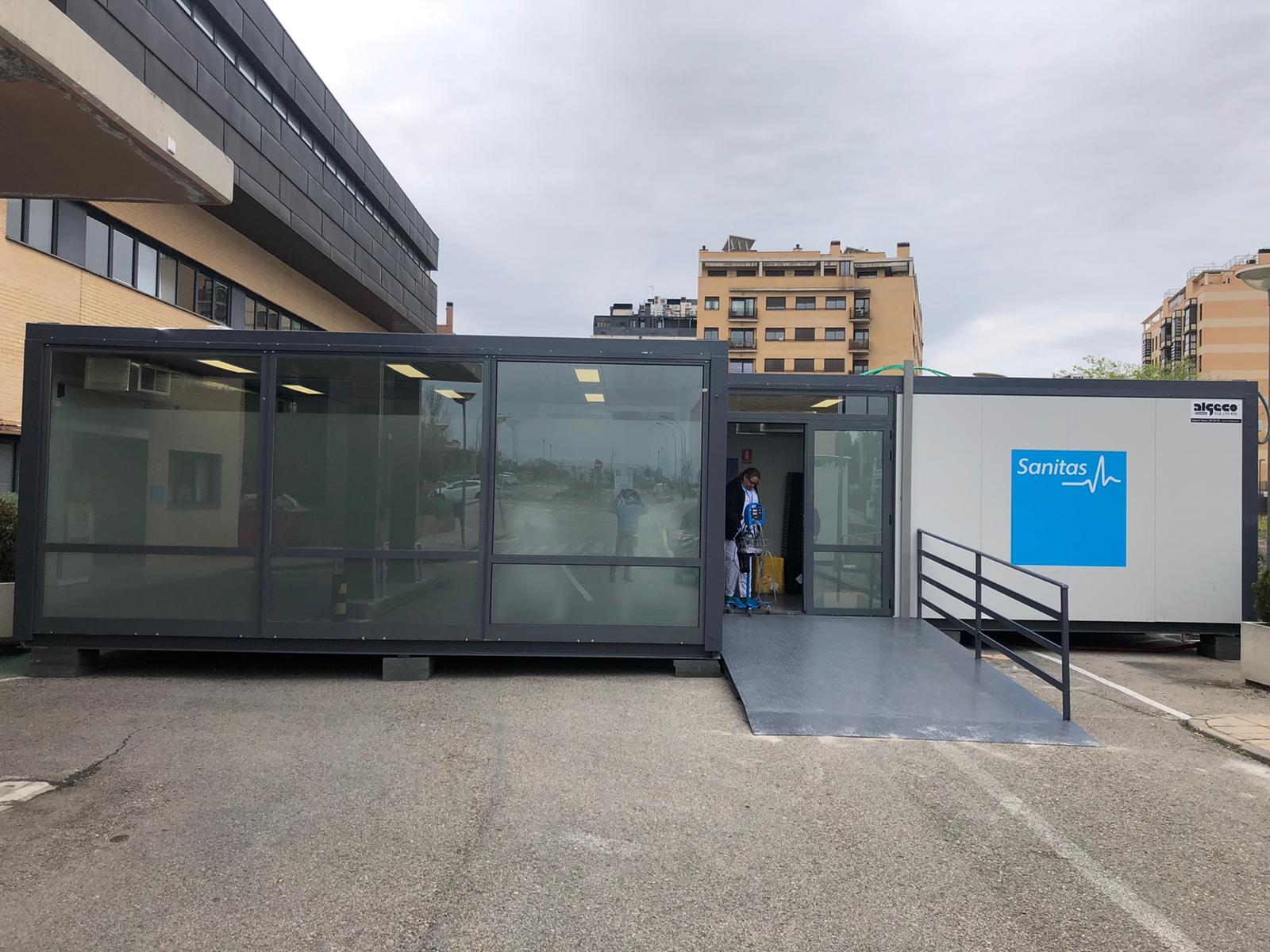 Algeco exterior hospital