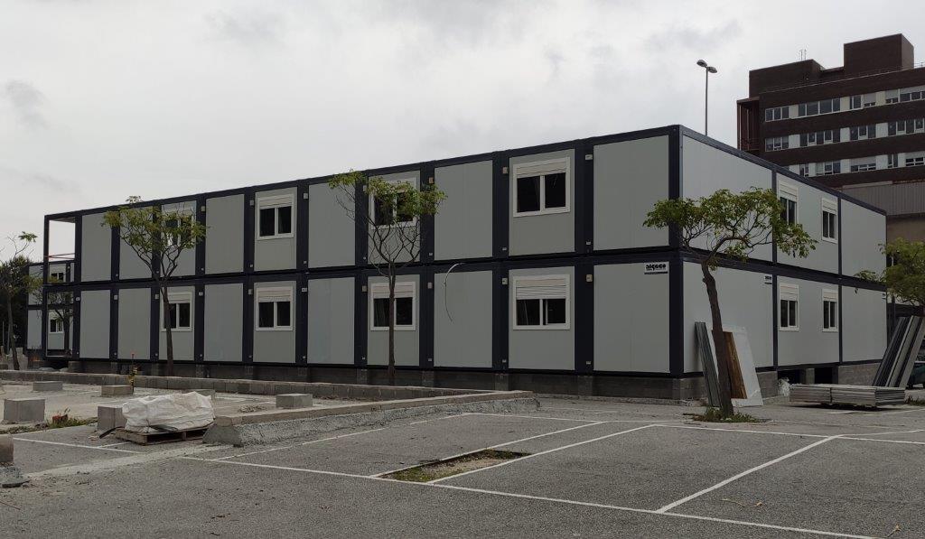 Algeco hospital BCN construcción