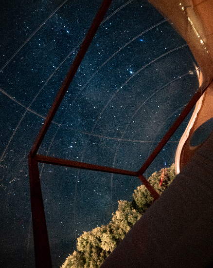 Hotel Burbuja Zielo Las Beatas Estrellas desde la cama