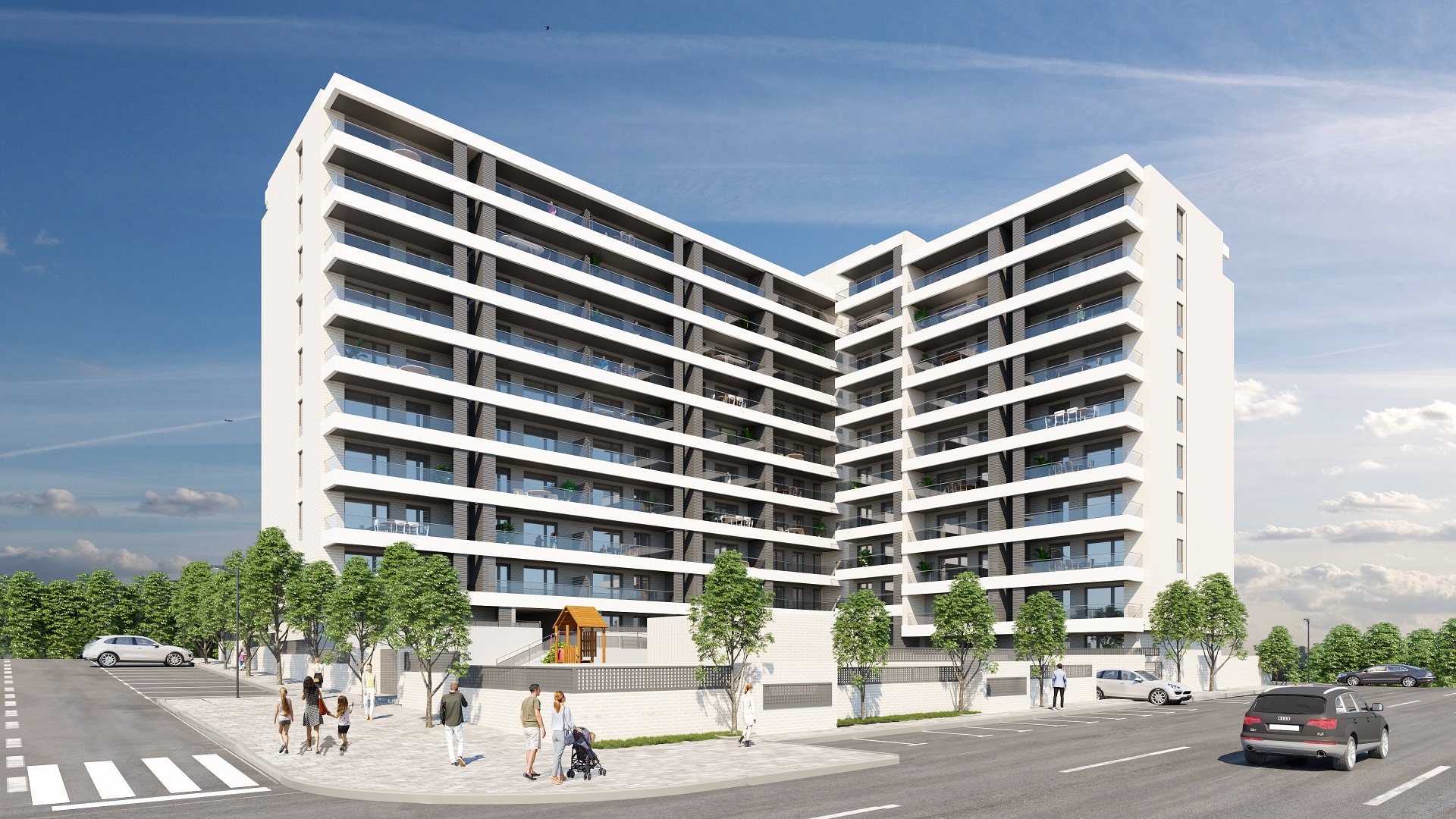 Aelca comercializa 119 viviendas en Pamplona 2 ADEI EXTERIOR 002