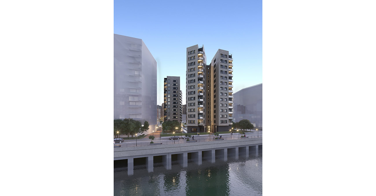 Jaureguizar comercializa nueva promoción en la isla Zorrozaurre 3 RZ05 03 0909