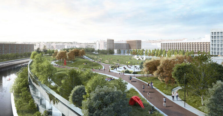 Ribera del Calderón coloca la primera piedra del nuevo entorno que transformará Madrid Río 1