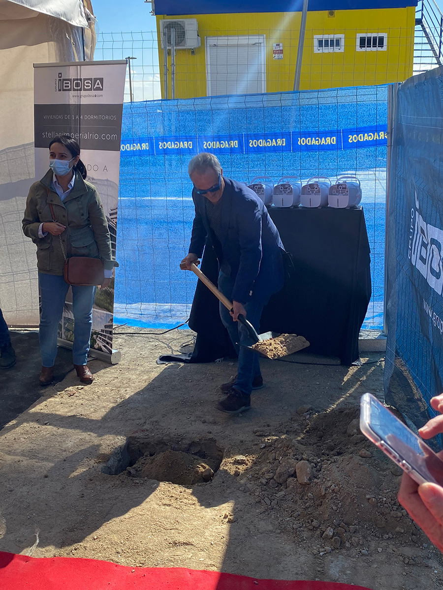 Ribera del Calderón coloca la primera piedra del nuevo entorno que transformará Madrid Río 2
