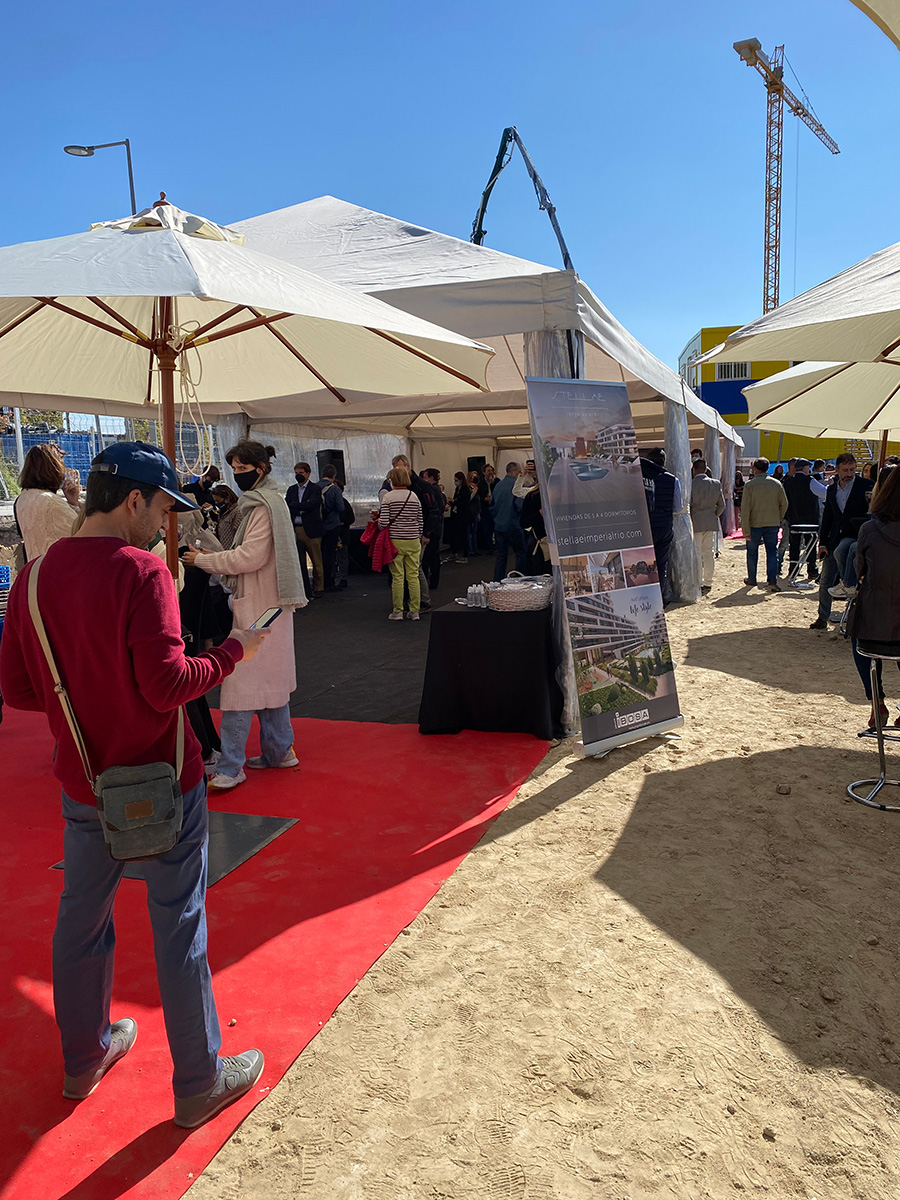 Ribera del Calderón coloca la primera piedra del nuevo entorno que transformará Madrid Río 3