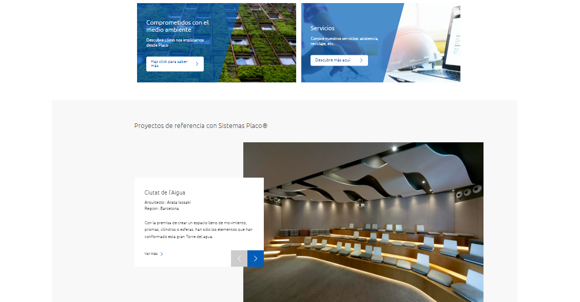 Saint-Gobain Placo presenta su nueva web más visual e intuitiva que mejora la experiencia de usuario 1 Home2 1