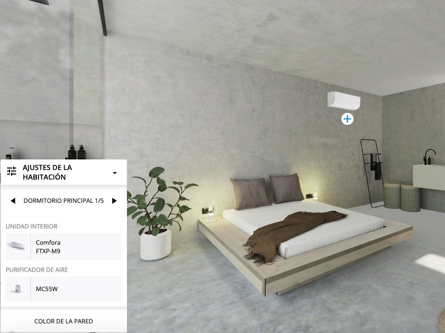 DAIKIN SHOWROOM VIRTUAL COMFORA HABITACION