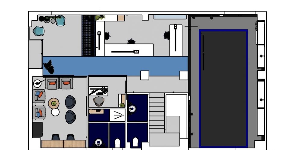 Oficina y almacén Siberiam frio industrial - Proyecto Integral de Interiorismo y decoración 3 PLANTA SUELOS 1