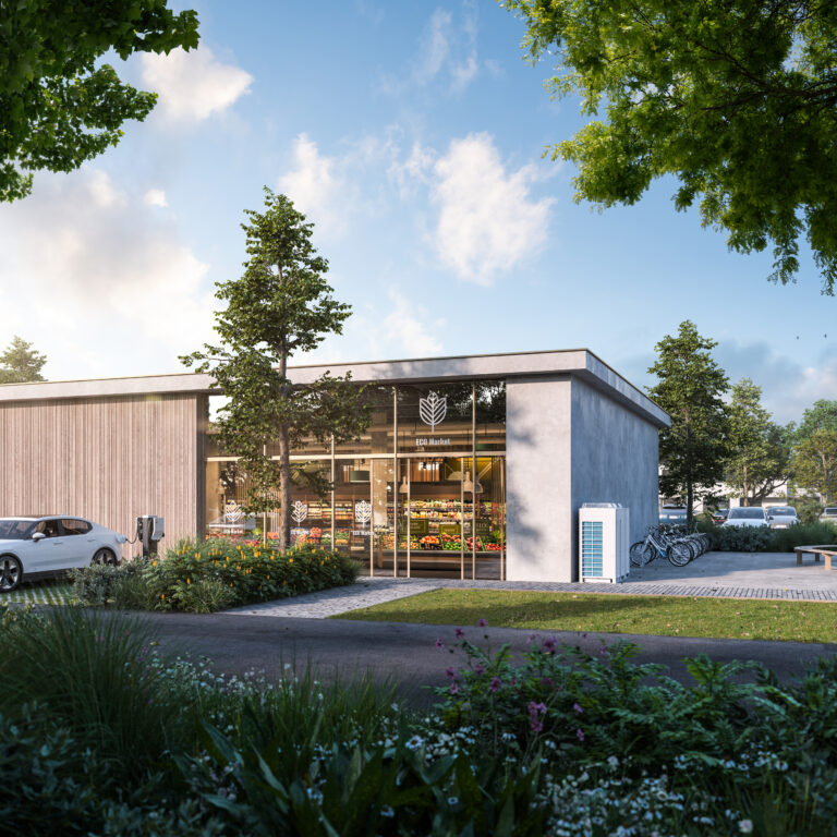 CO2 VRV installation example Supermarket