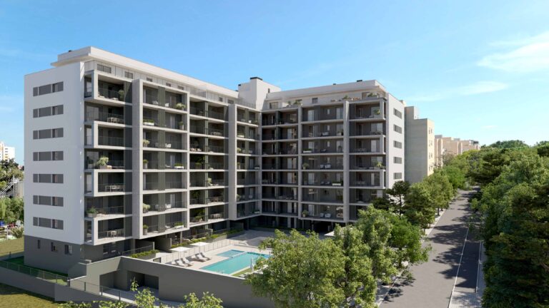 Edificio de la promocion Llunare de AEDAS Homes en Paterna Valencia