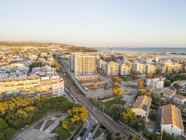 Noticias 3 Imagen aerea actual de nuevo barrio de Illa Nova en Vilanova i la Geltru